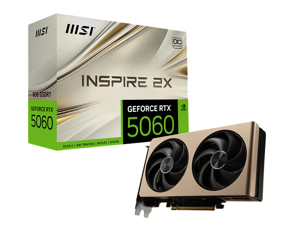 Видеокарта MSI GeForce RTX 5060 8G INSPIRE 2X OC