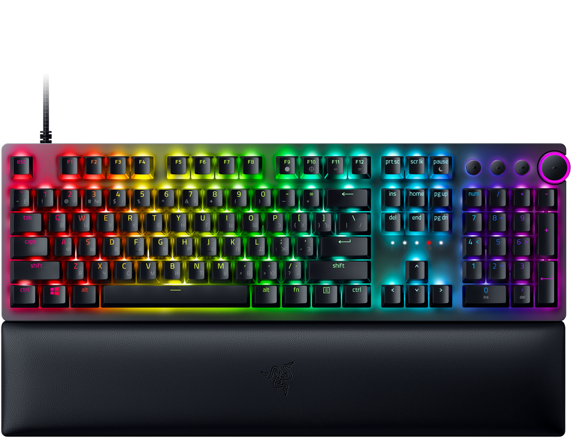 Игровая клавиатура Razer Huntsman V2 (Purple Switch) - Russian Layout Gaming Keyboard Razer Huntsman V2 (Purple Switch)