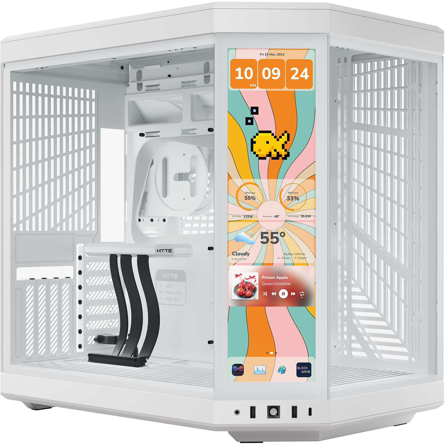 Корпус без блока питания HYTE Y70 Touch Infinite (CS-HYTE-Y70TTI-WW)