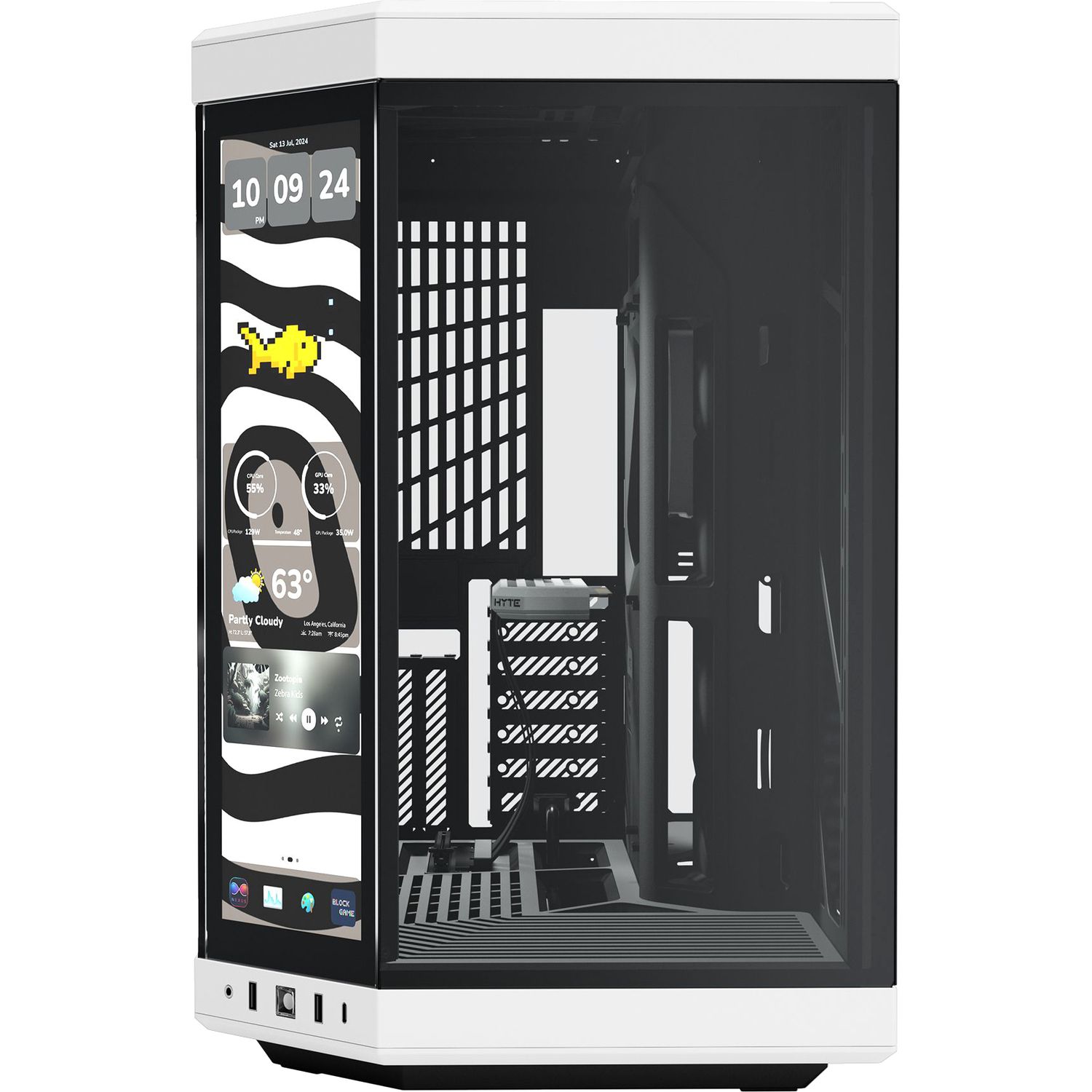 Корпус без блока питания HYTE Y70 Touch Infinite (CS-HYTE-Y70TTI-WB)