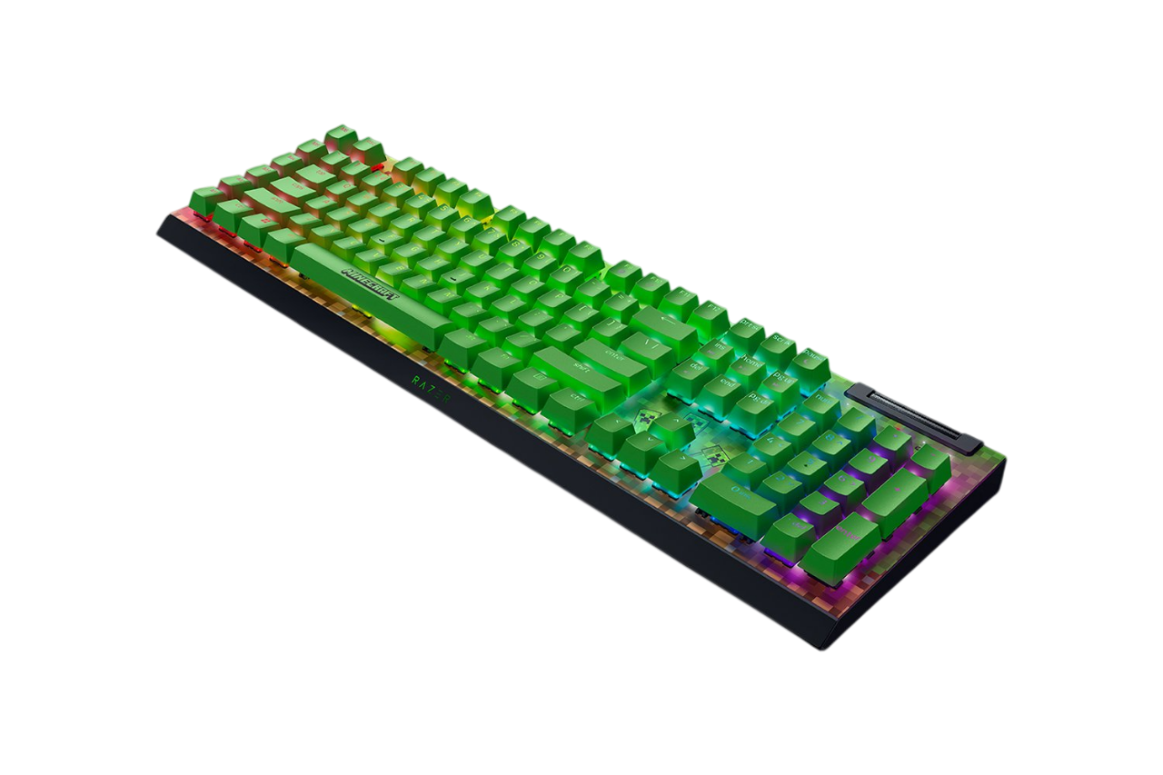 Игровая клавиатура Razer BlackWidow V4 X (Green Switch) - Minecraft Ed. - US Layout Razer BlackWidow V4 X