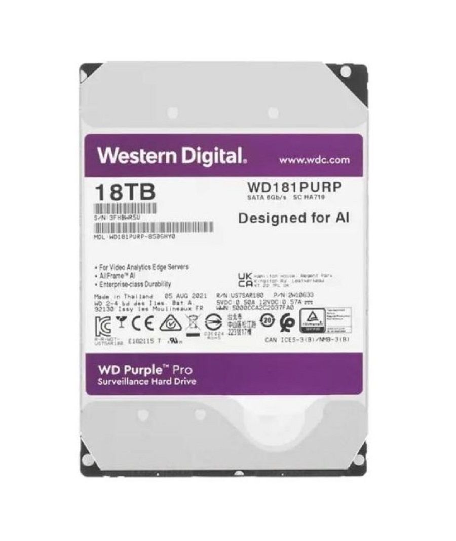 Жесткий диск WD Purple Pro WD181PURP
