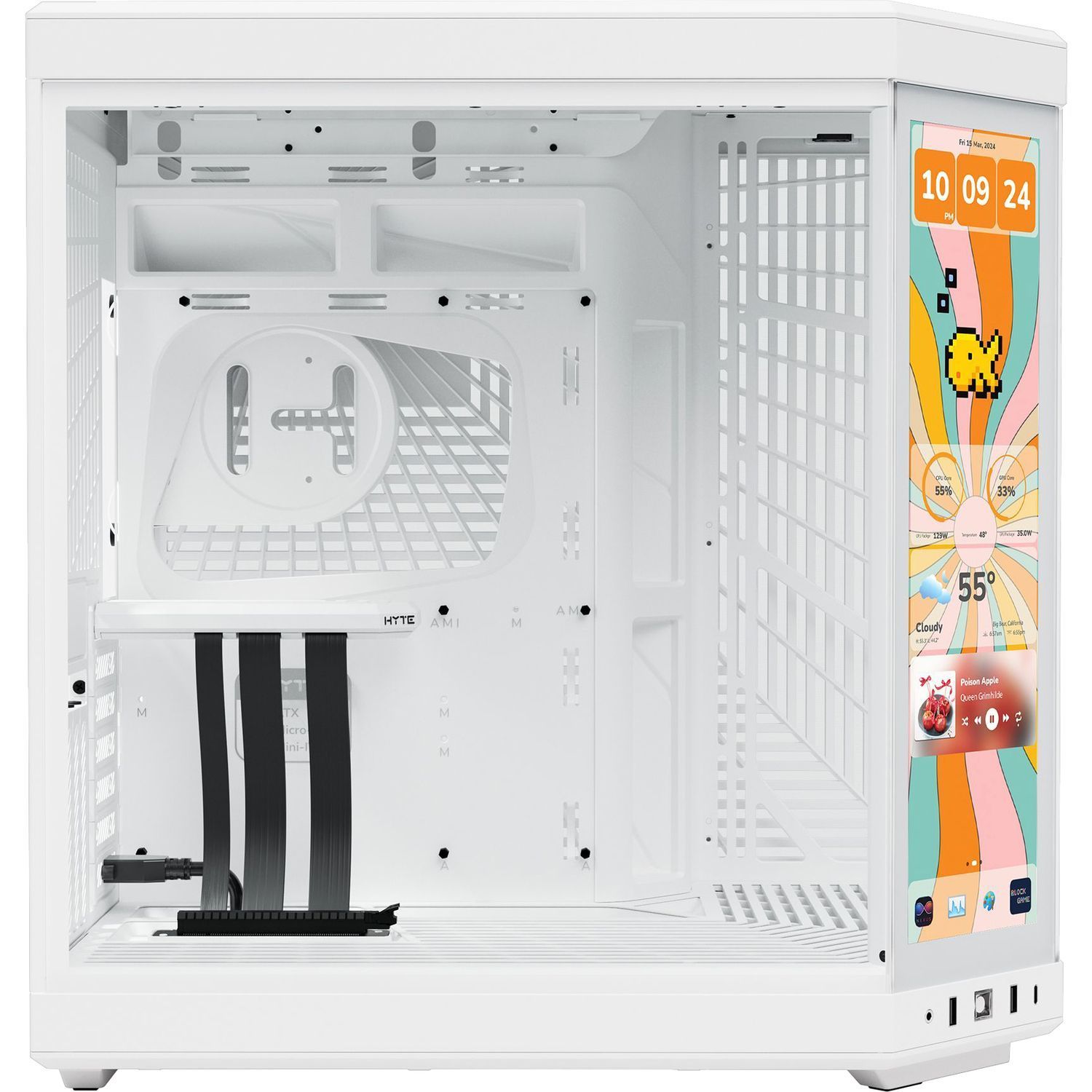 Корпус без блока питания HYTE Y70 Touch Infinite (CS-HYTE-Y70TTI-WW)