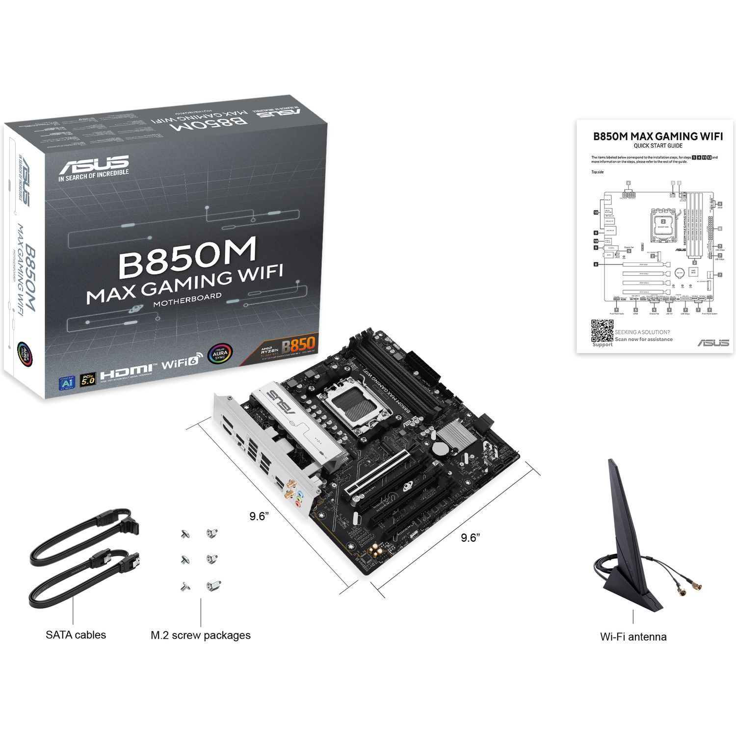 Материнская плата ASUS B850M MAX GAMING WIFI (90MB1LL0-M0EAY0)