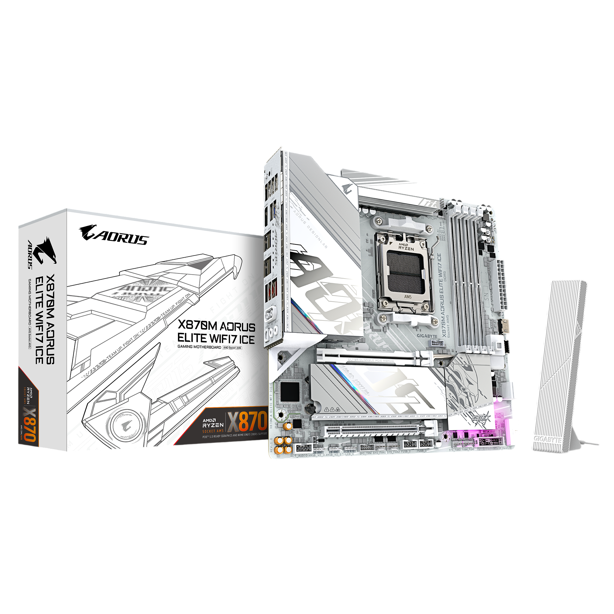 Материнская плата Gigabyte X870M A ELITE WF7 ICE