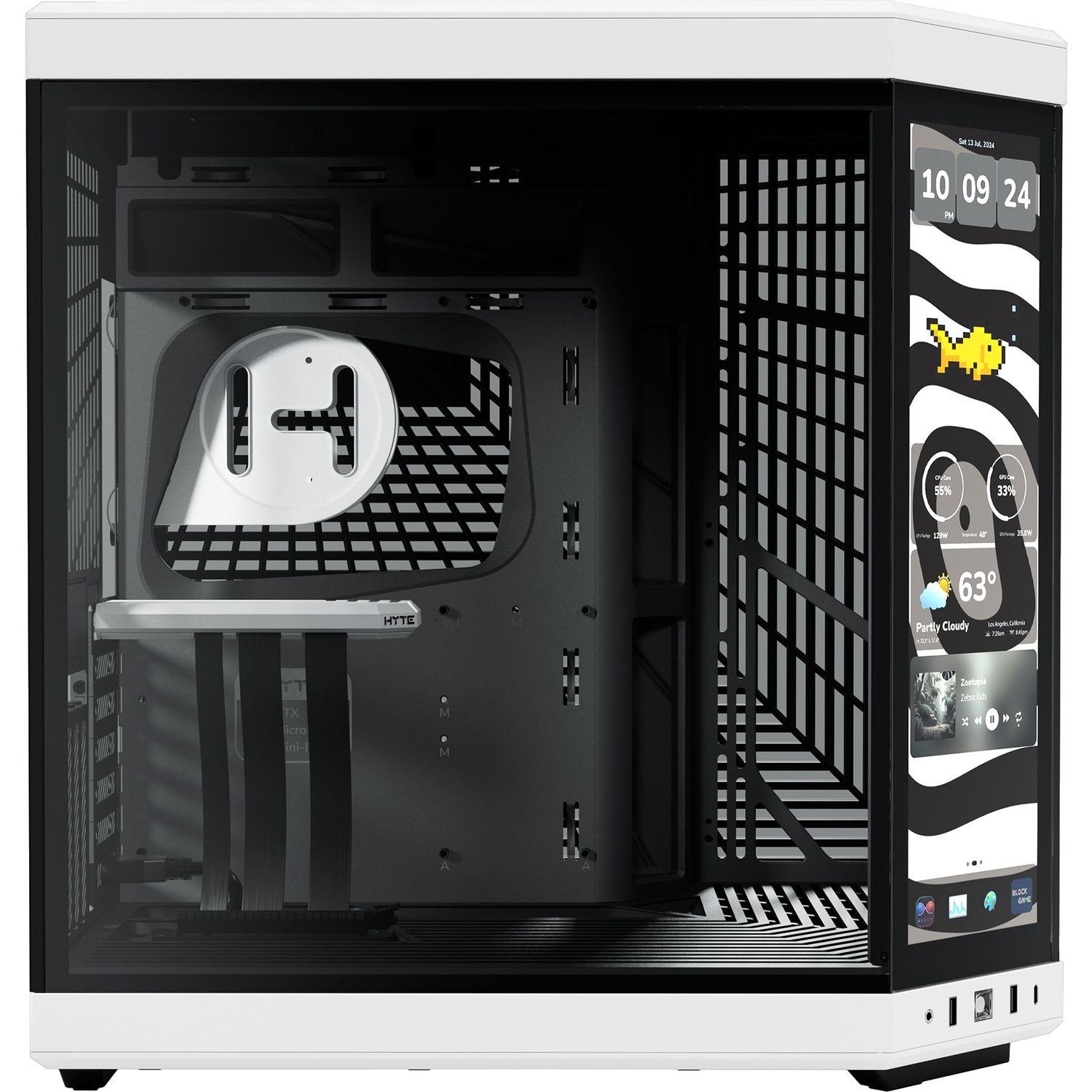 Корпус без блока питания HYTE Y70 Touch Infinite (CS-HYTE-Y70TTI-WB)