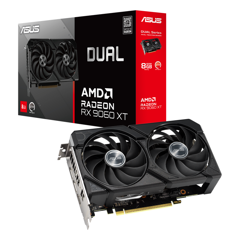 Видеокарта ASUS DUAL-RX9060XT-8G (90YV0MI1-M0NA00)