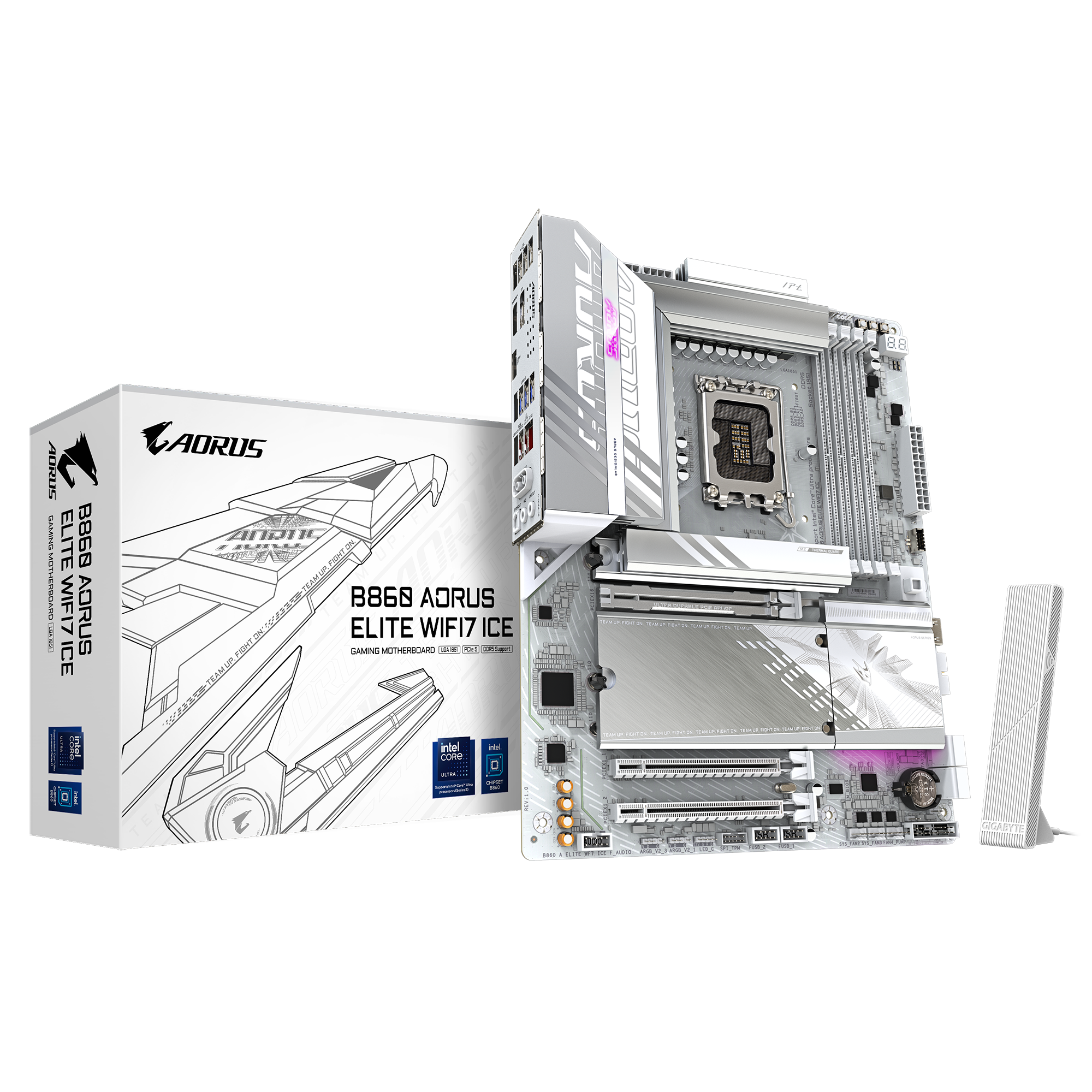 Материнская плата GIGABYTE B860 A ELITE WF7 ICE